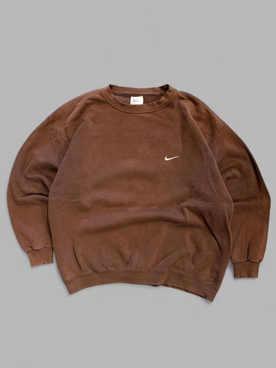 Vintage 90s Nike Faded Brown Crewneck - XL
