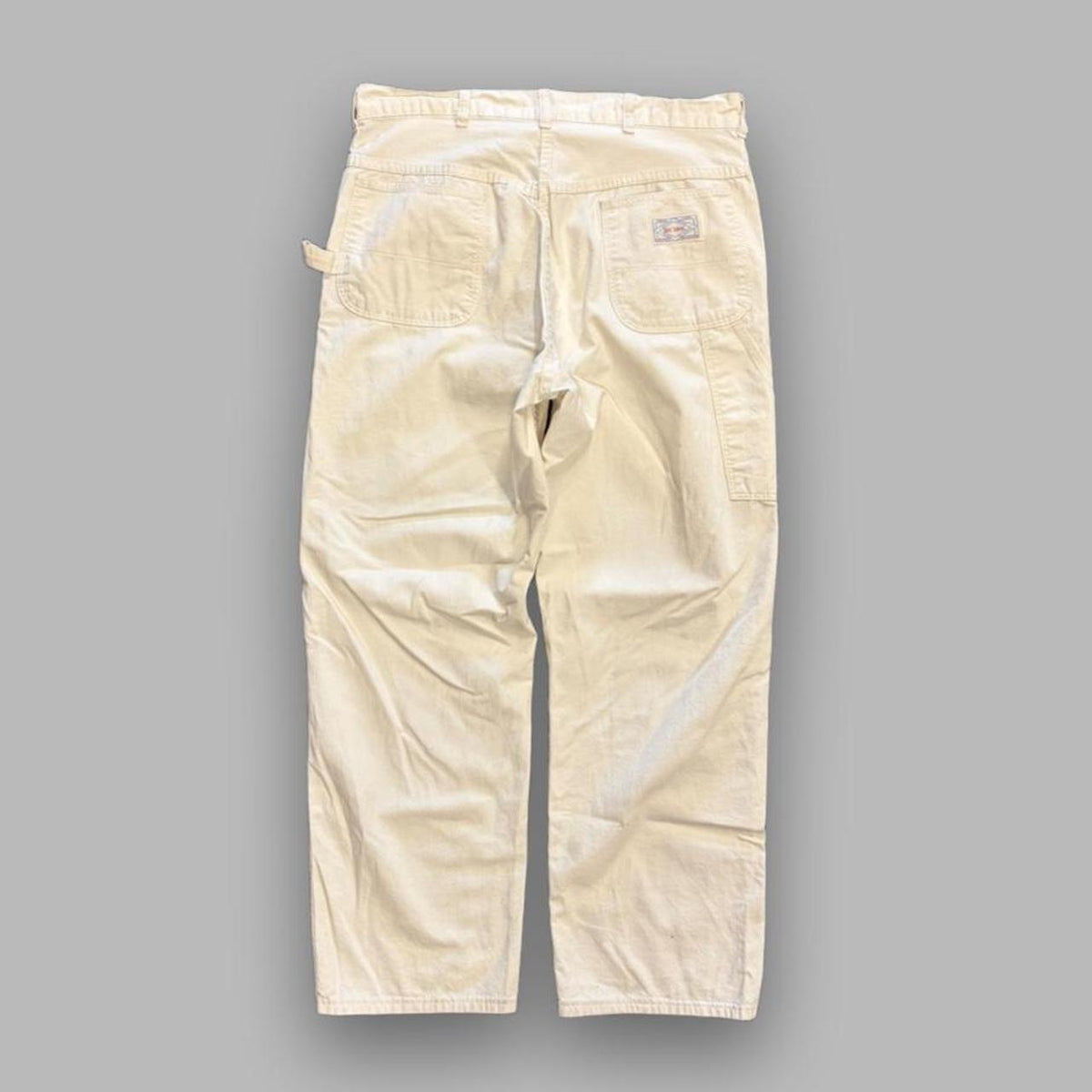Vintage 1970s Union Made Big Yank White Carpenter Pants - 36