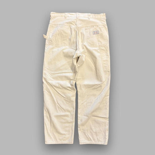 Vintage 1970s Union Made Big Yank White Carpenter Pants - 36