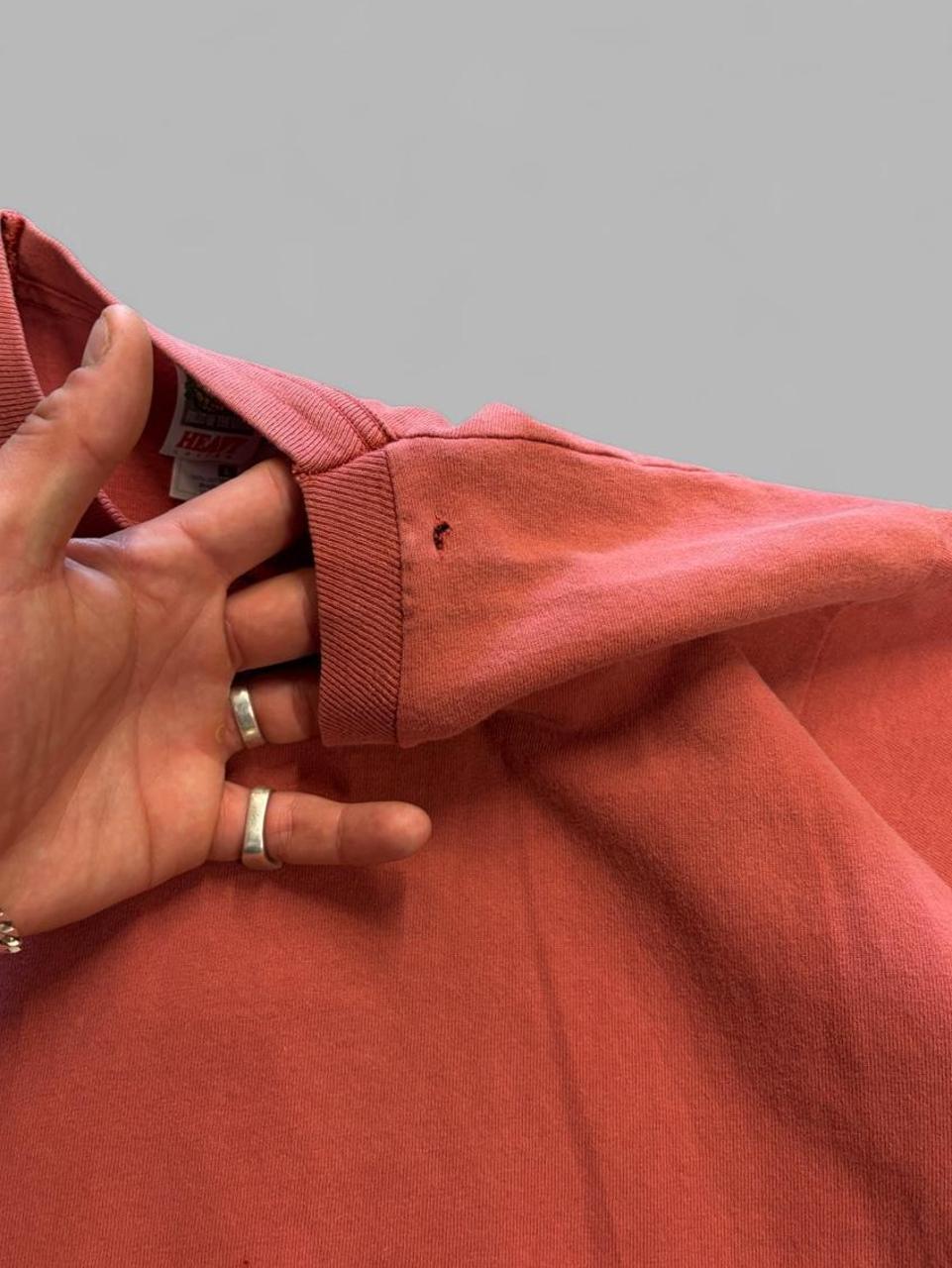 Vintage 90s Faded Red Blank Tee - L