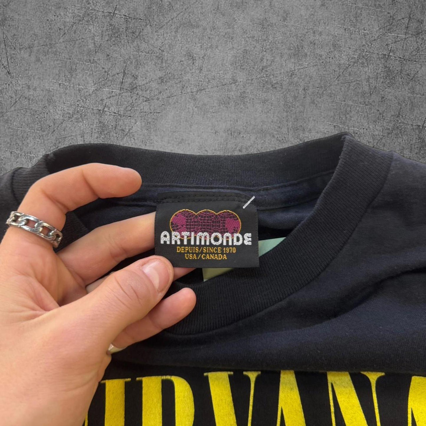 90s Nirvana Smiley Face Tee - XL