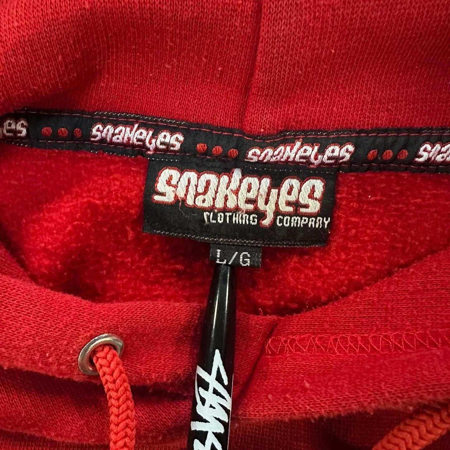 Vintage Snake Eyes Flame Hoodie - L