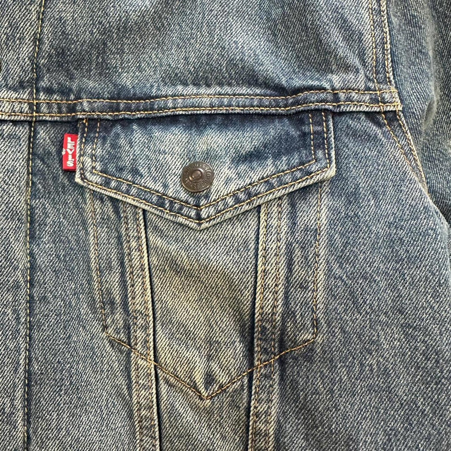 Levi Sherpa Lined Big E Reissue Jacket - M