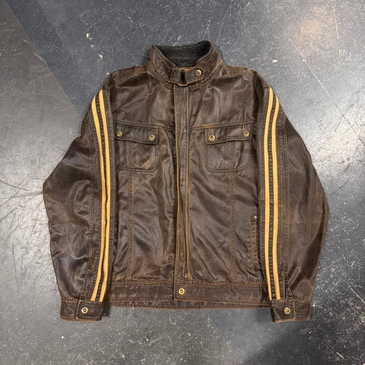 Y2K Point Zero Brown Jacket - XL