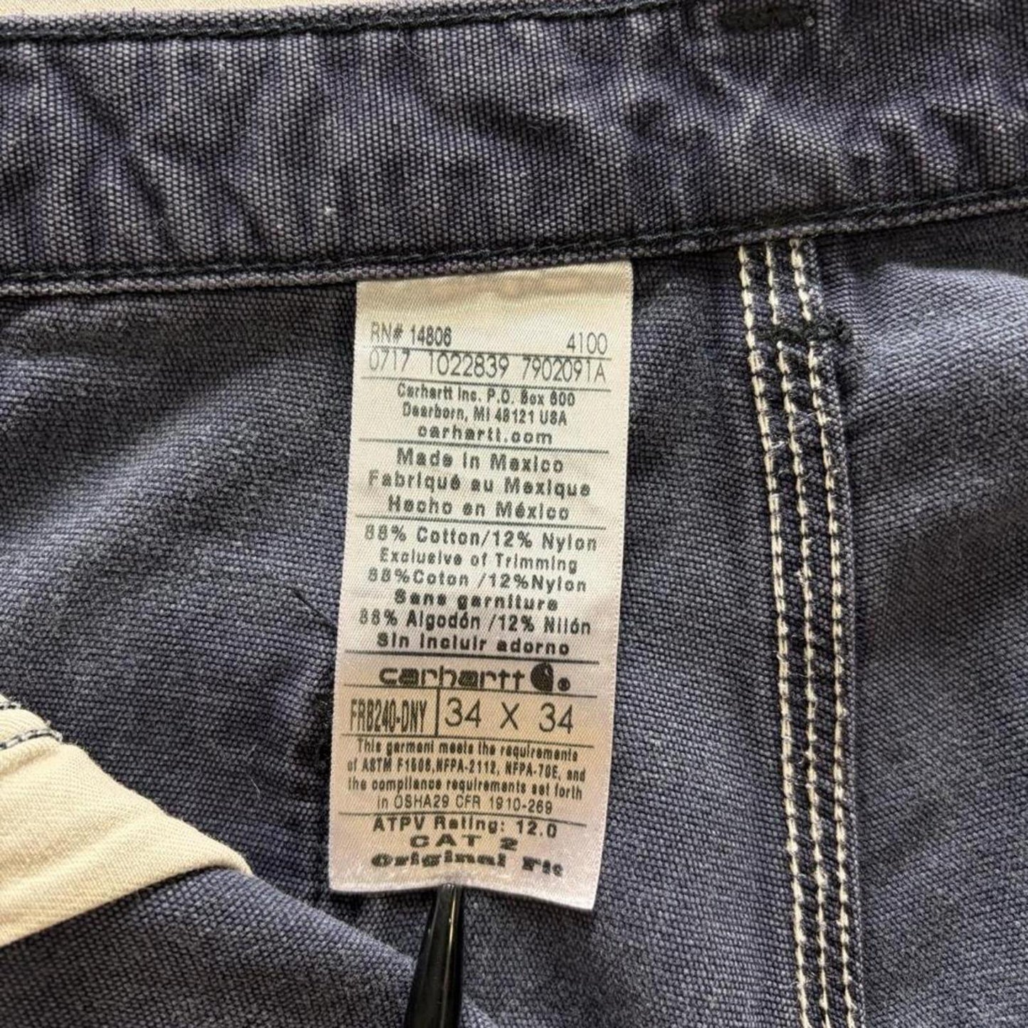Faded Carhartt FR Carpenter Pants - 34
