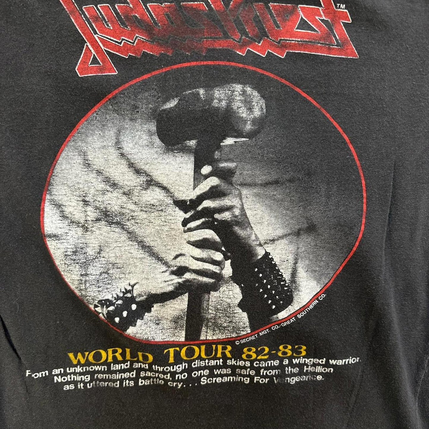 1982/83 Judas Priest Screaming for Vengeance Tour Tee - S