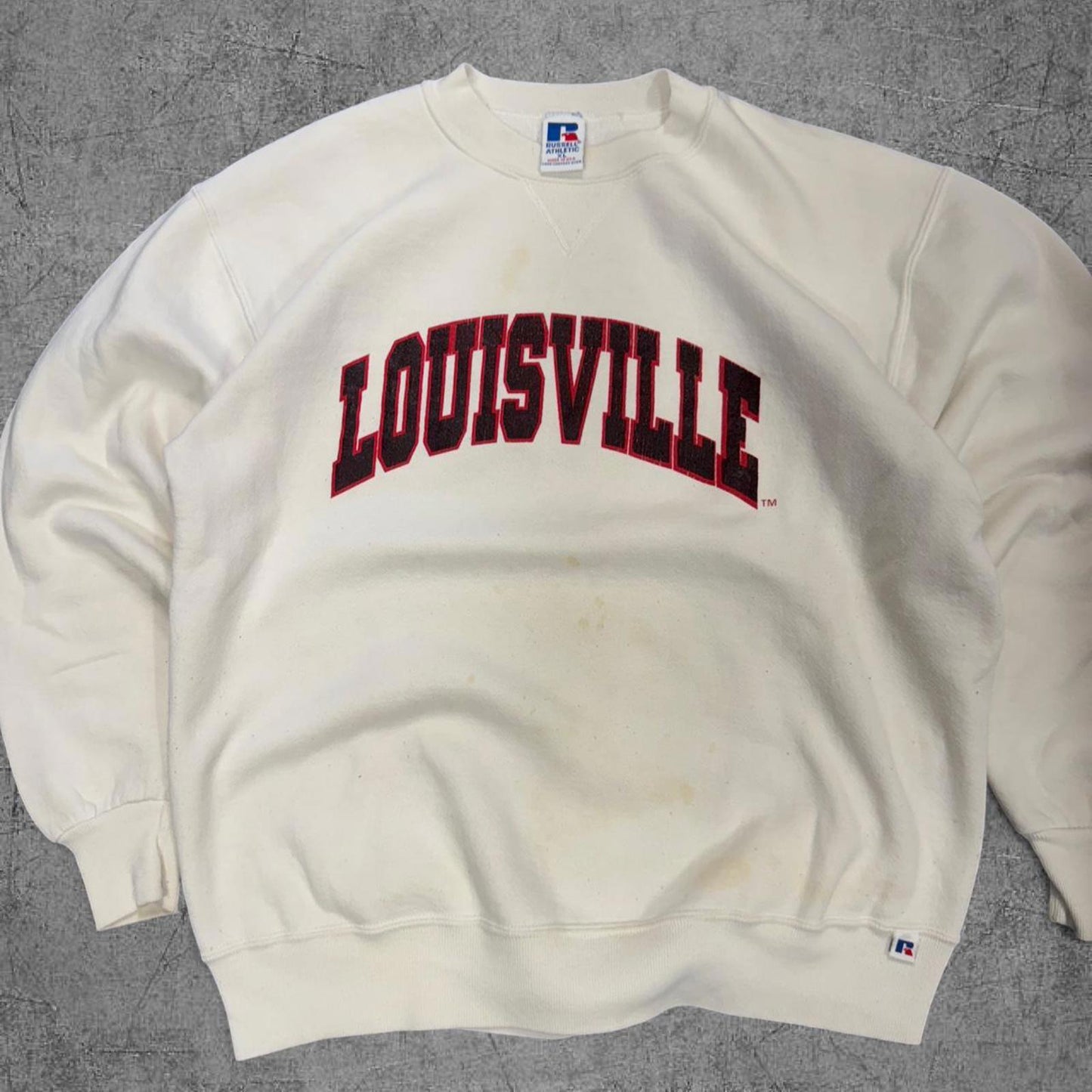 Vintage 90s Russell Athletic Louisville Crewneck - XL