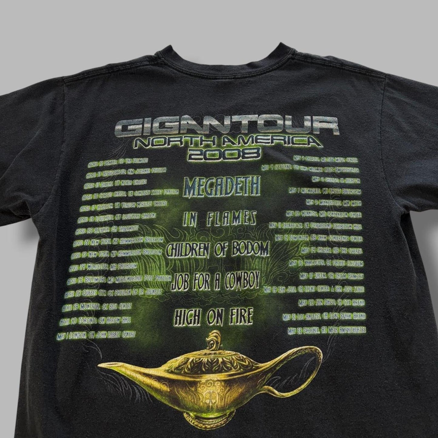 2008 Gigantour Metal Tour Tee - L