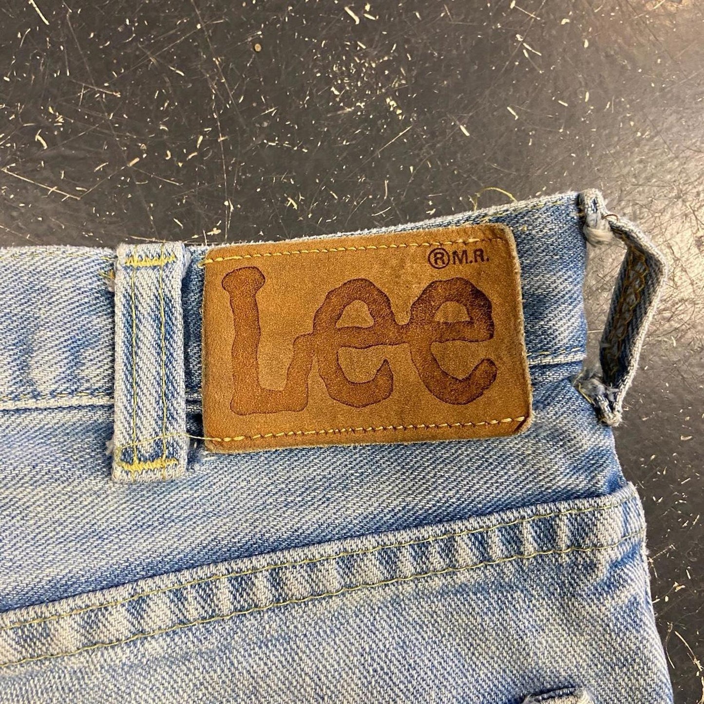 Vintage Distressed Lee Cuttoff Jorts - 34