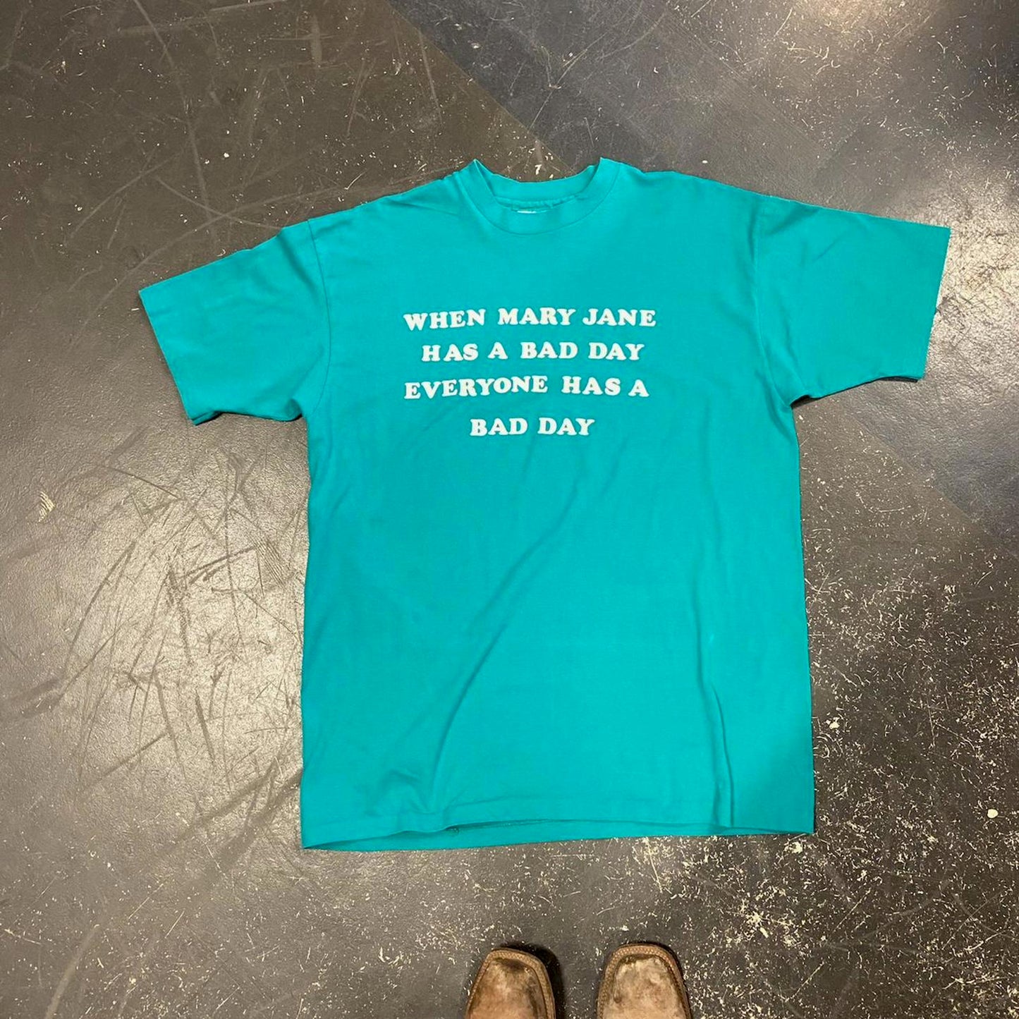 Vintage 80s Marry Jane Bad Day Tee - XL