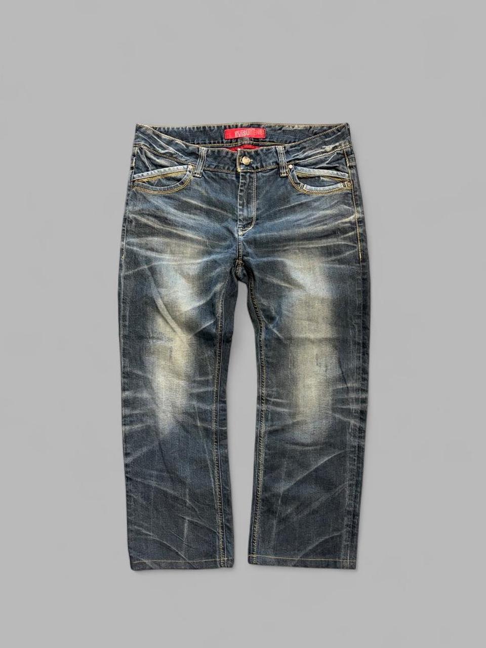 Vintage Evisu Genes Faded Selvedge Denim - 37