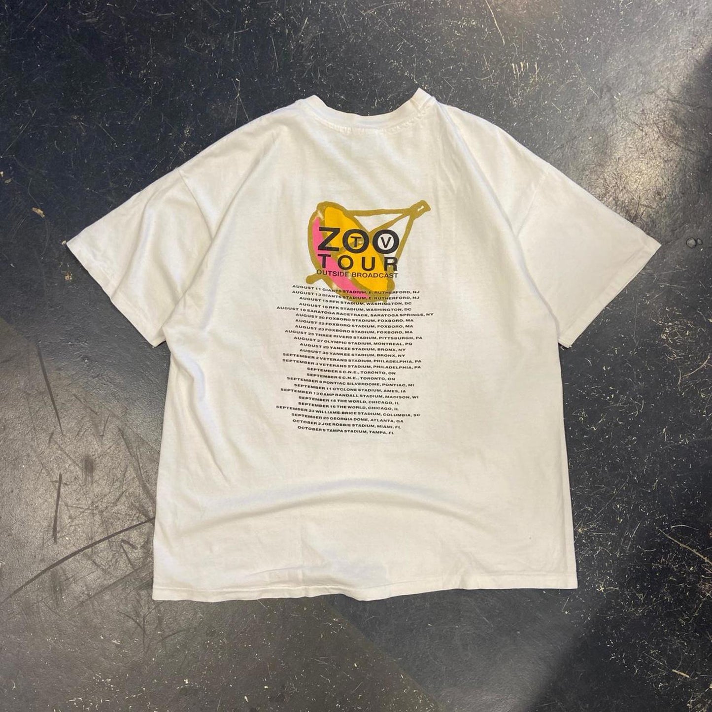 Vintage 1992 U2 Zoo Tv Tour Tee - XL