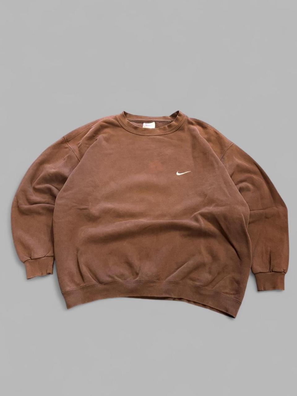 Vintage 90s Nike Faded Brown Crewneck - XL
