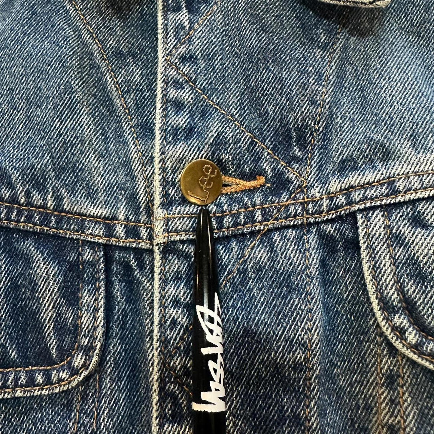 Vintage Lee Faded Denim Jacket - XL