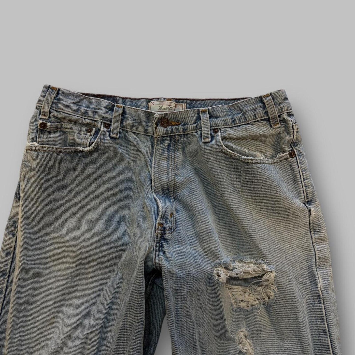 Y2K levis distressed and faded jeans - 36