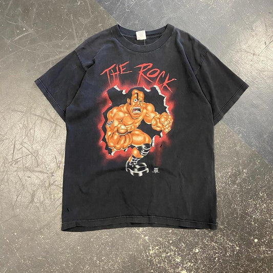 1999 WWF Smell what the Rock is Cooking Tee - L