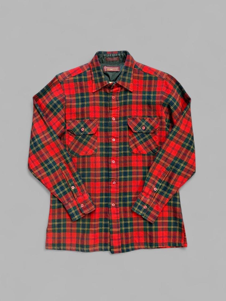 Vintage 80s Adamsrow Plaid Button Up - M