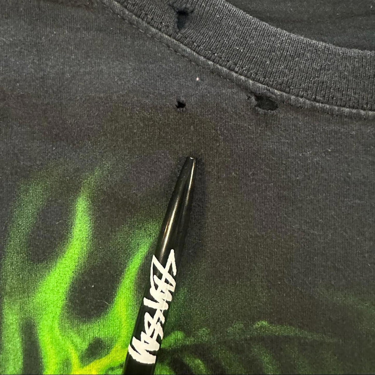 Y2K Green Snake Skull Tee - 3XL