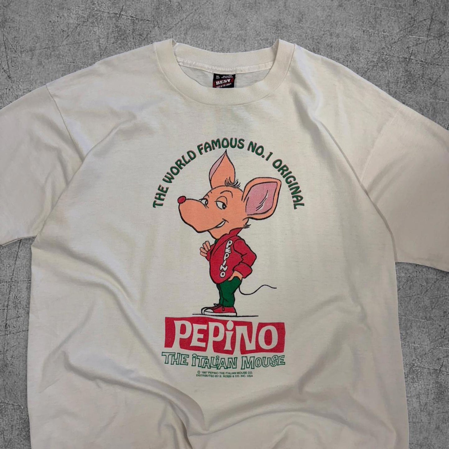 1987 Pepino The Italian Mouse Tee - XL