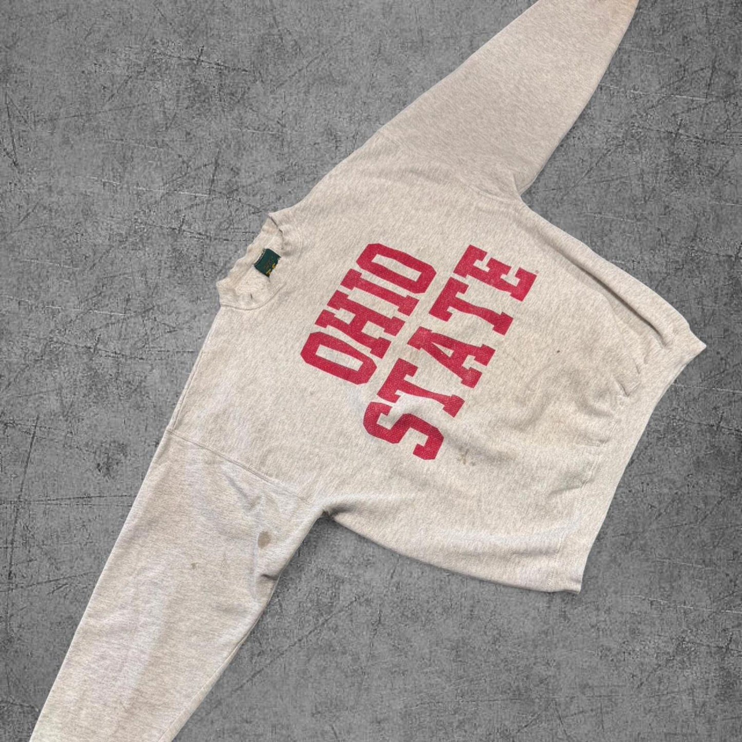 Vintage 90 Distressed Ohio State Boxy Crewneck - XL