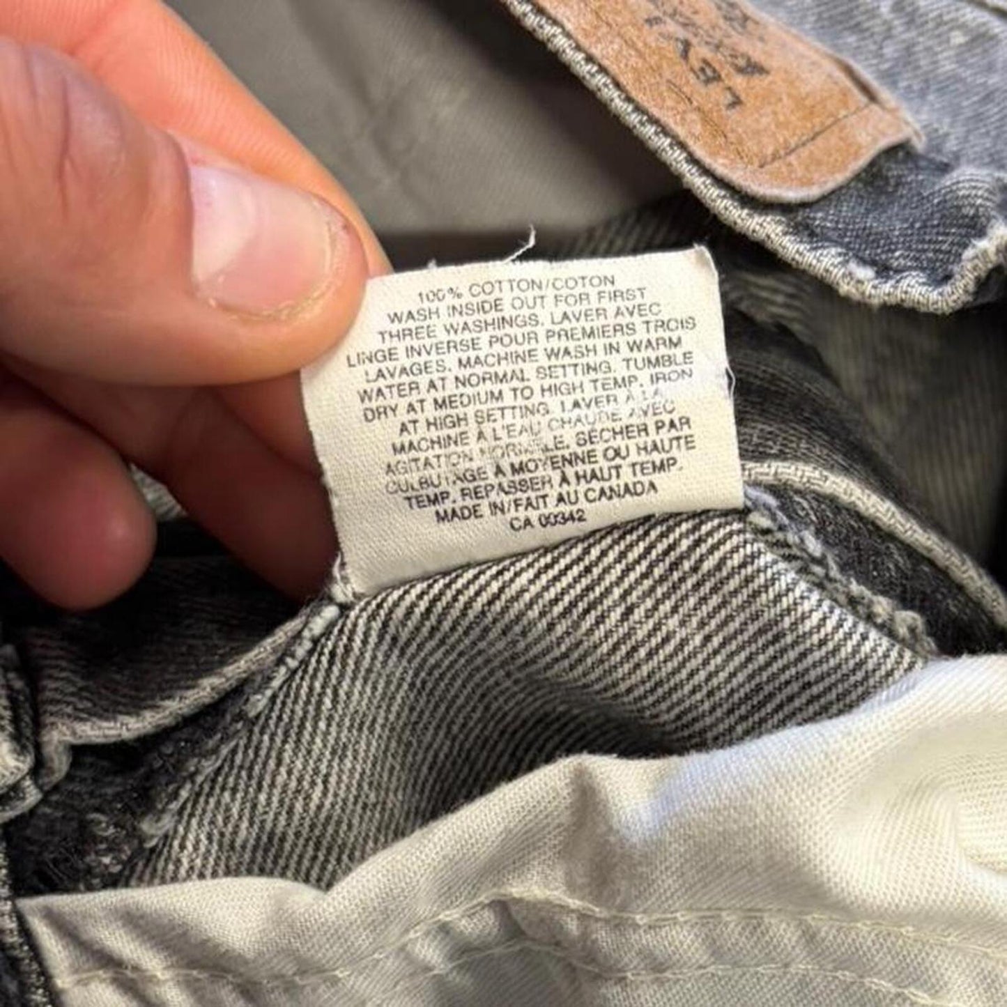 Vintage Faded Black Levi Orange Tabs - 29