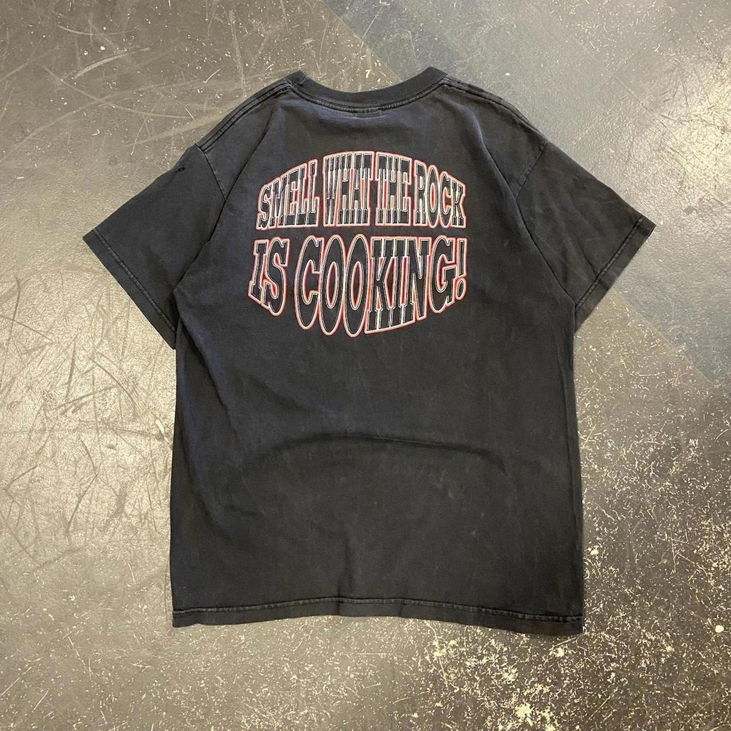 1999 WWF Smell what the Rock is Cooking Tee - L