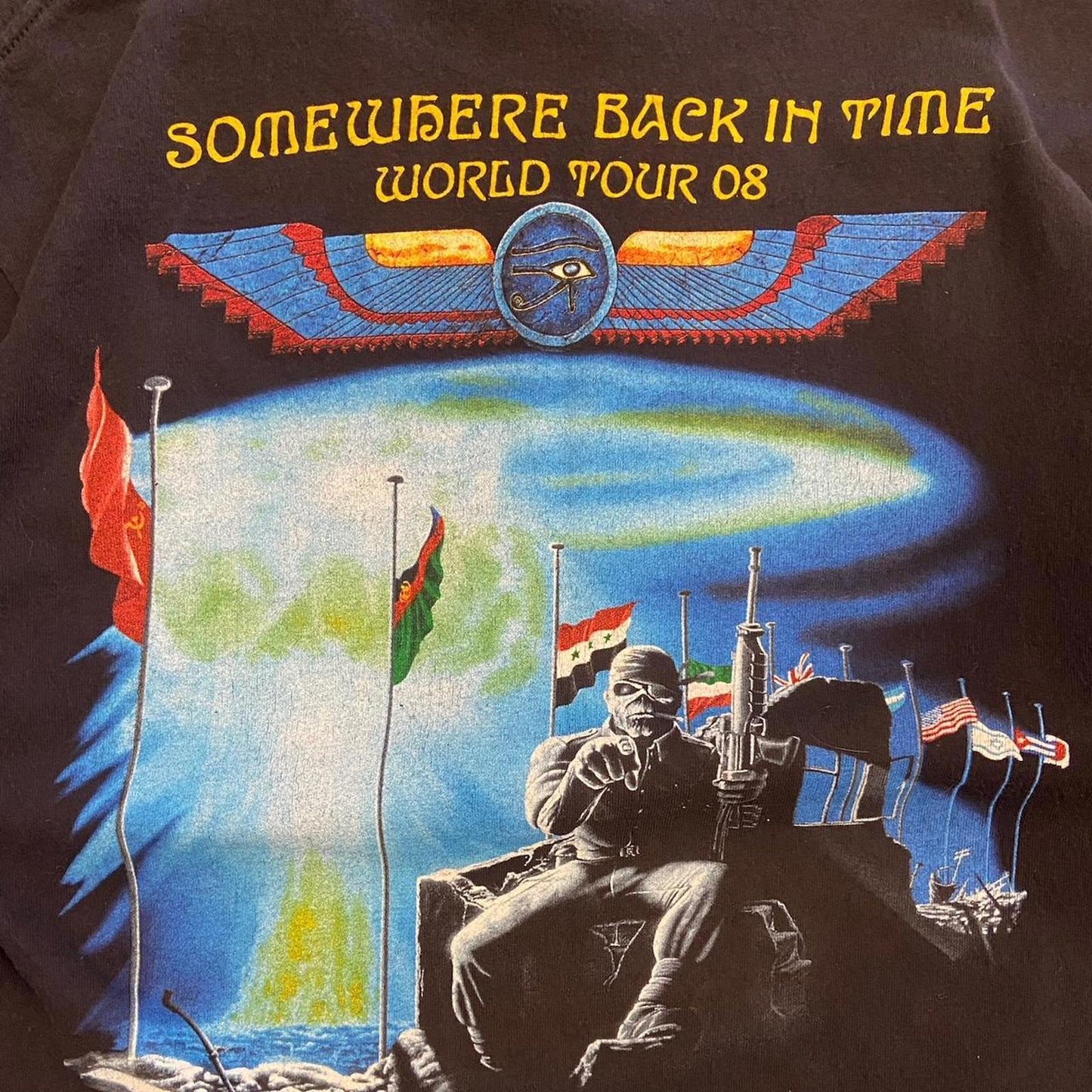 2008 Iron Maiden Somewhere Back in Time Tour Tee - M