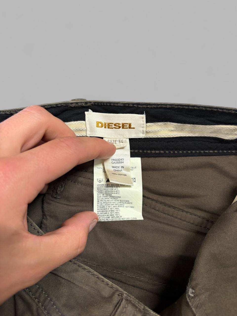 Y2K Diesel Green Army Pant - 34