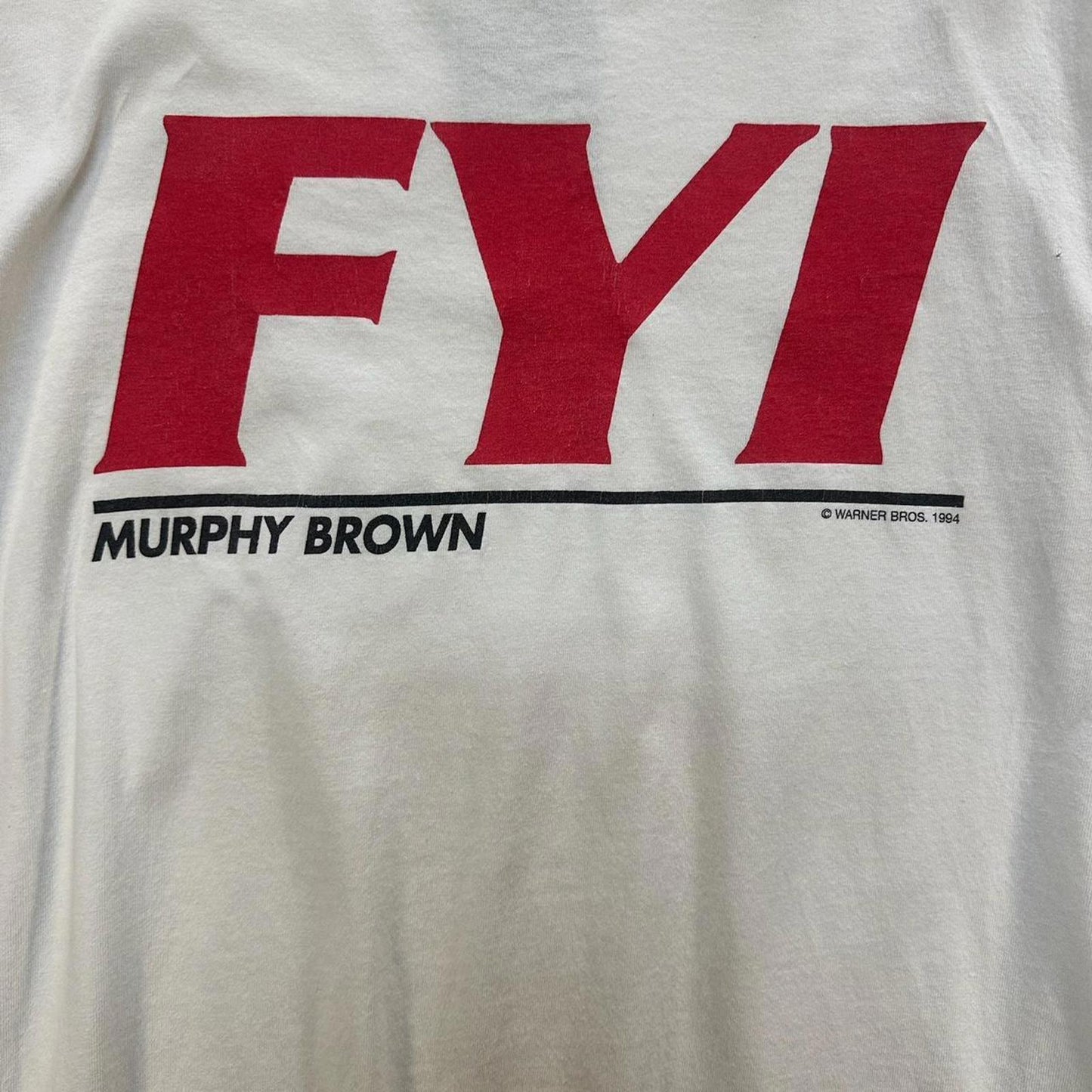 Vintage 1994 Murphy Brown TV Talkshow Tee - L