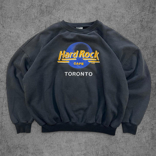 90s Hard Rock Cafe Toronto Crewneck - L