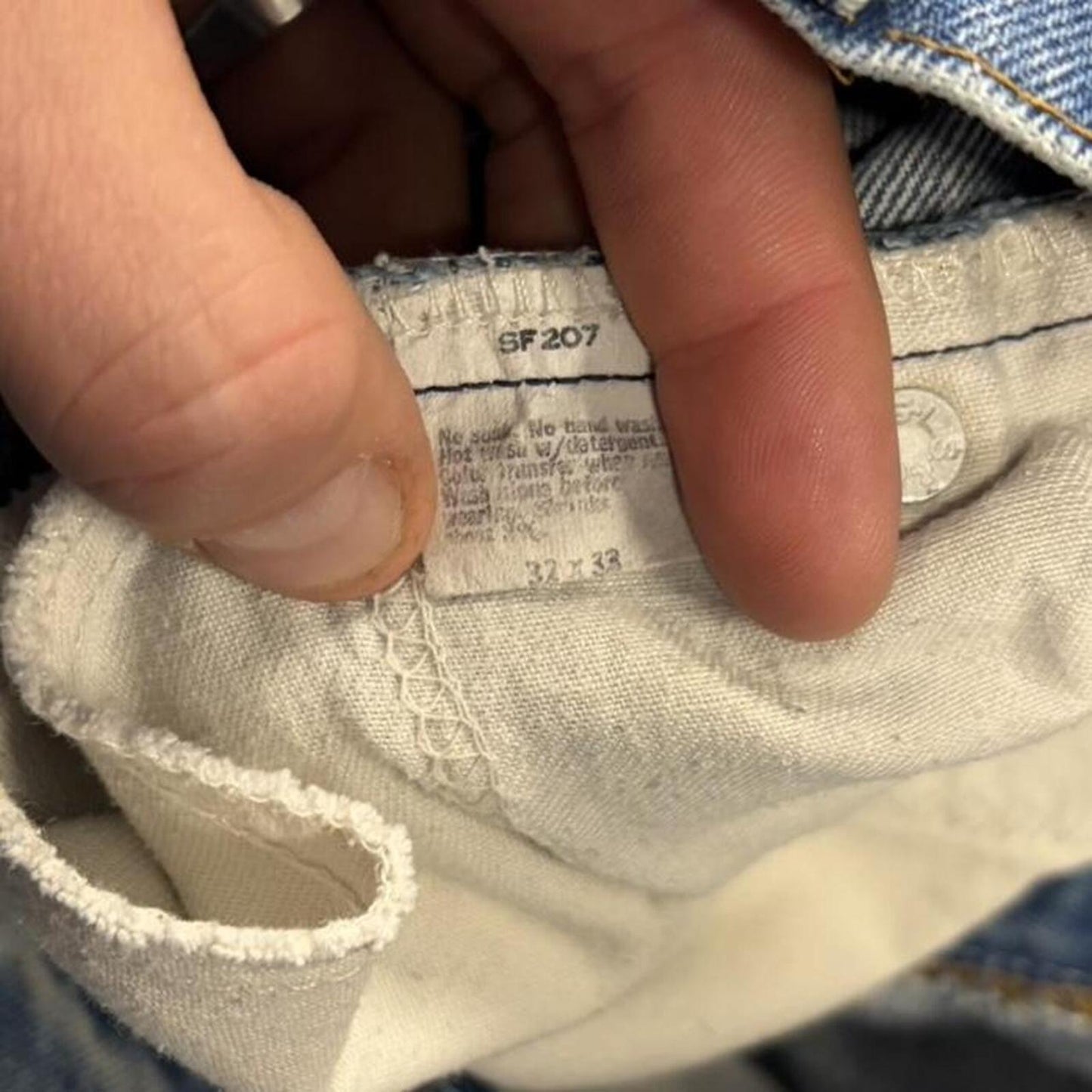 Vintage 1981 Levi 207 Orange Tabs - 32