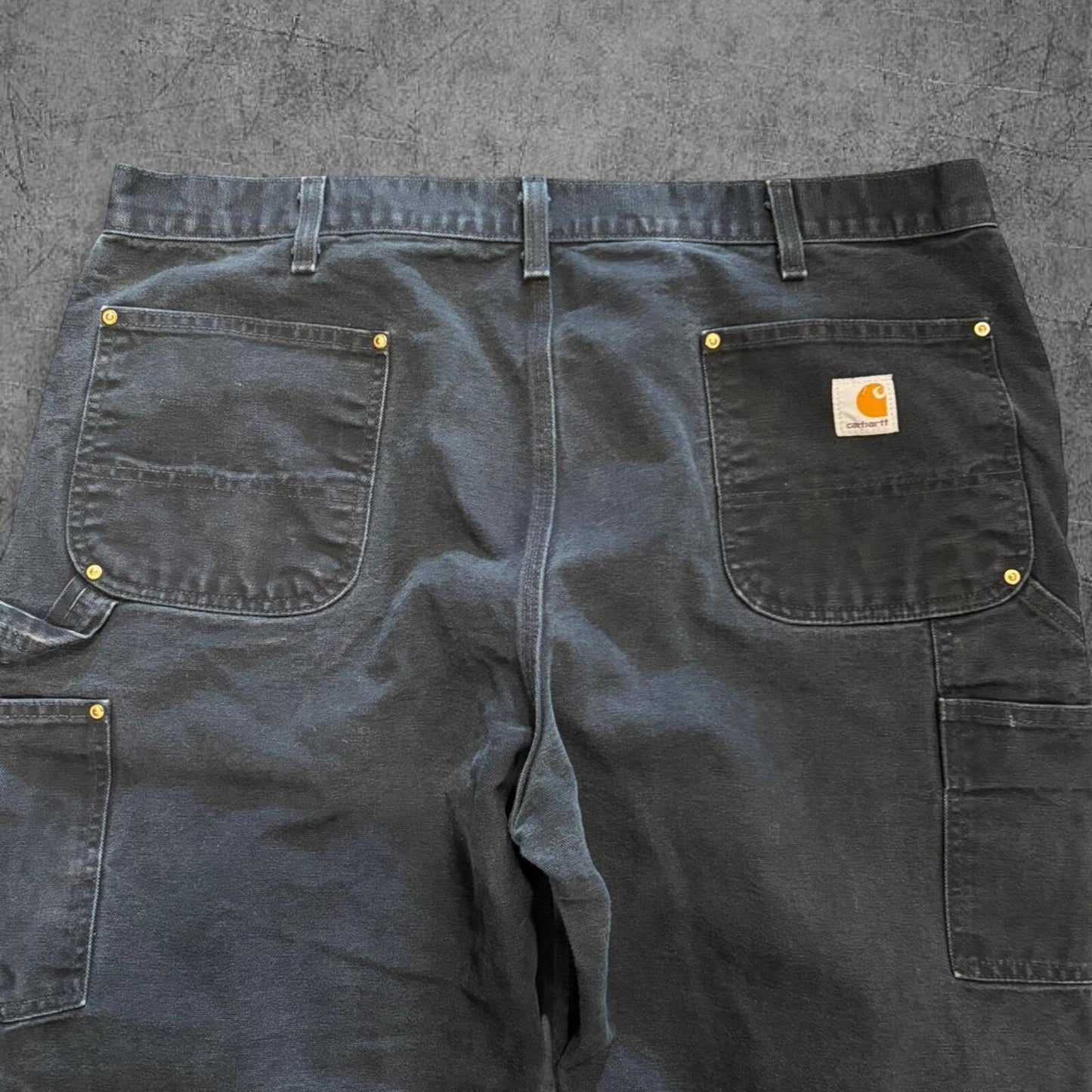 Vintage Black Carhartt Dungaree Double Knees - 40