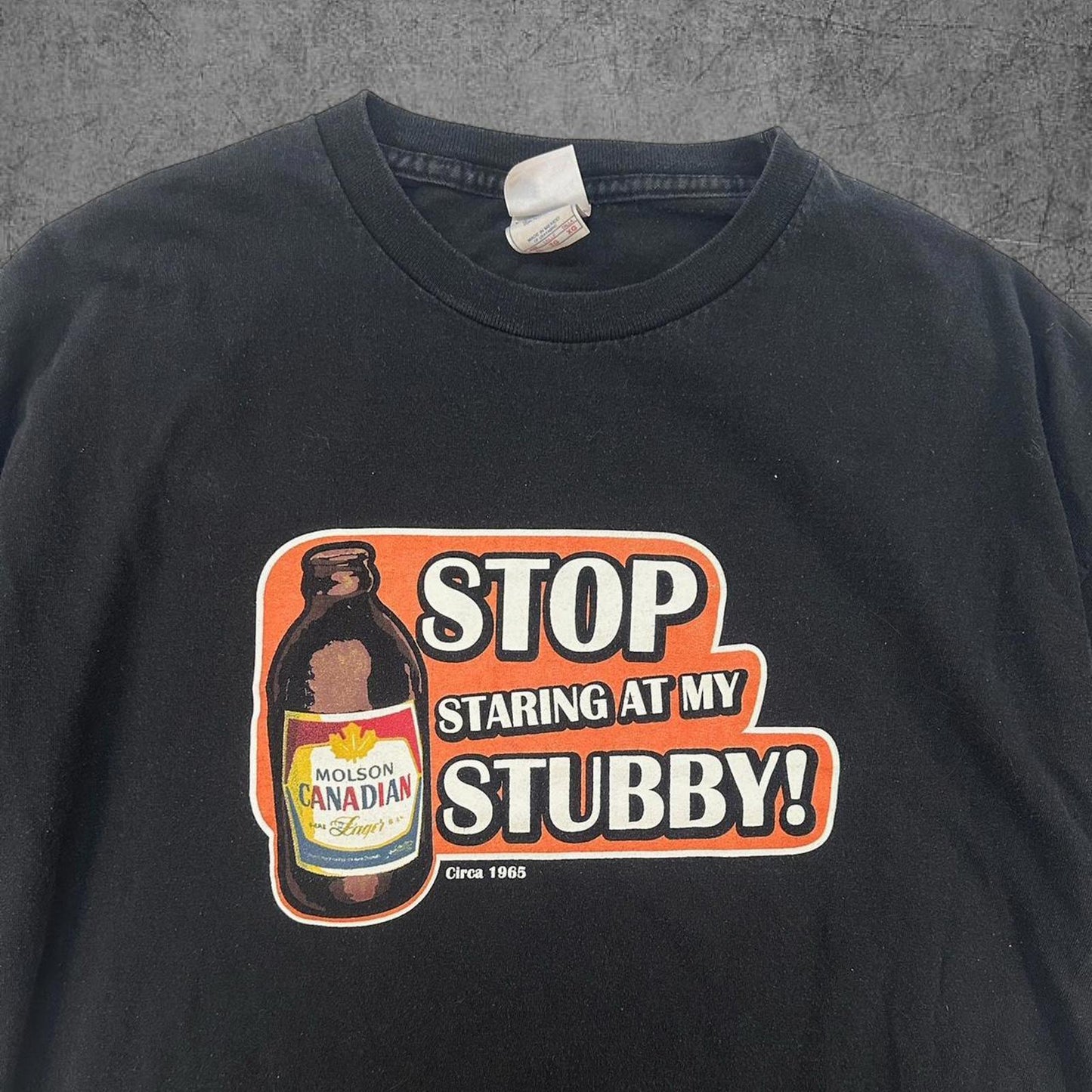 Vintage Molson Canada Beer Humour Tee - XL