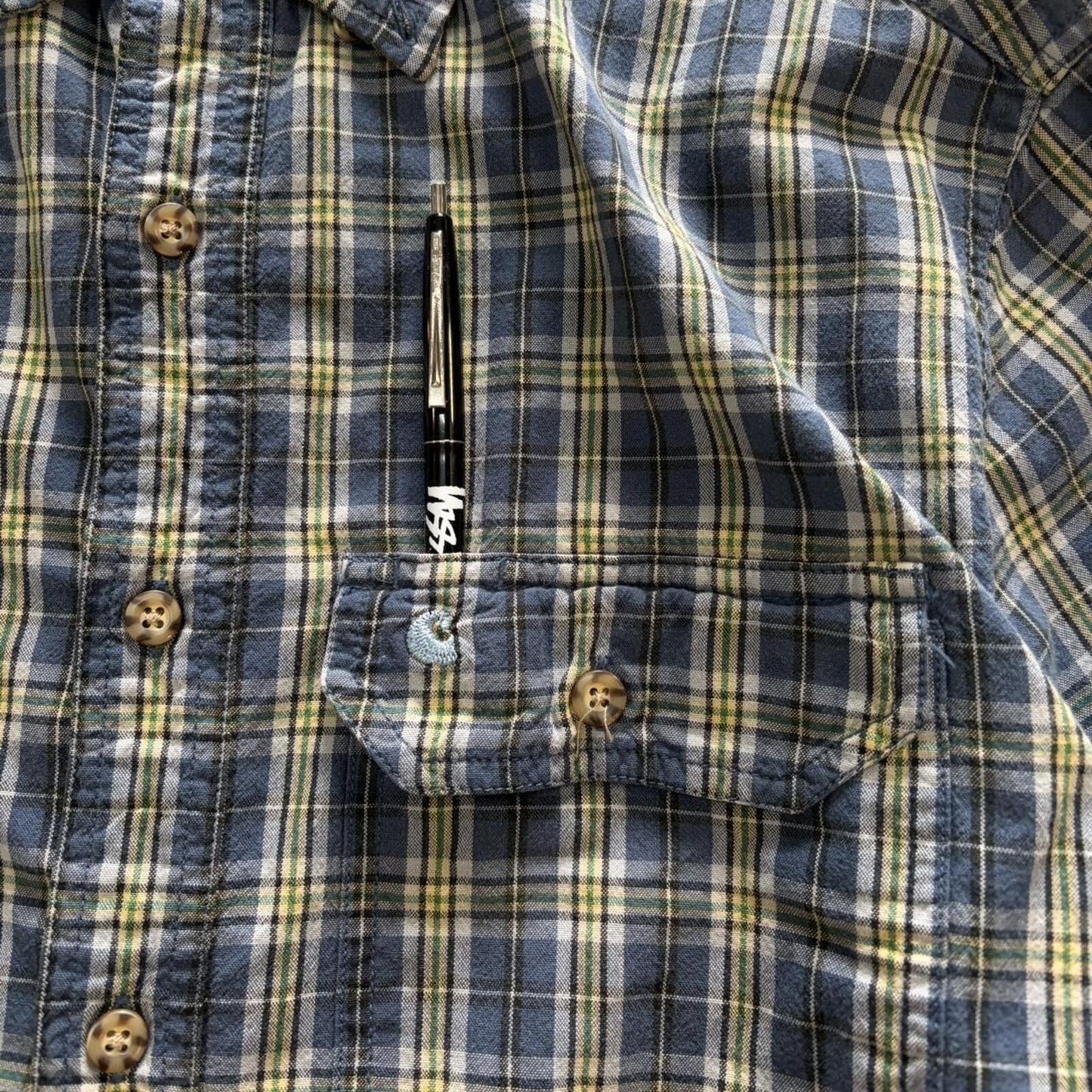 Vintage Carhartt Plaid Button Up - M