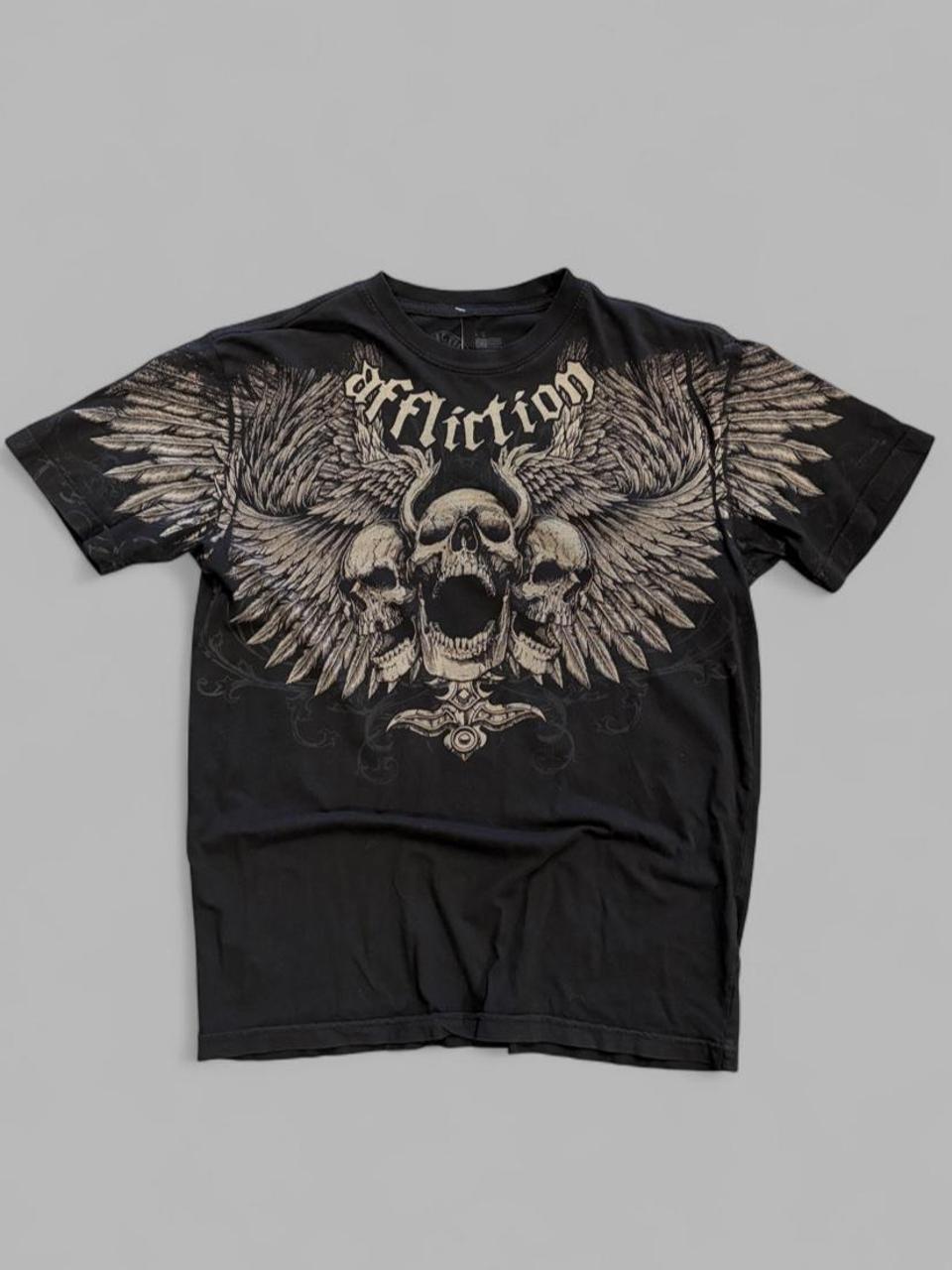 Y2K Affliction Skull Tee - M