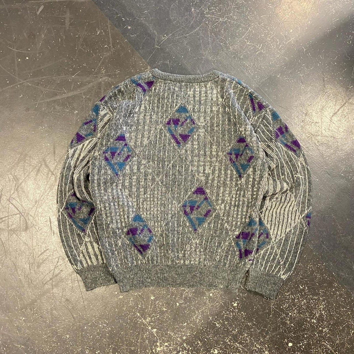 90s Sears Grey Knit - M