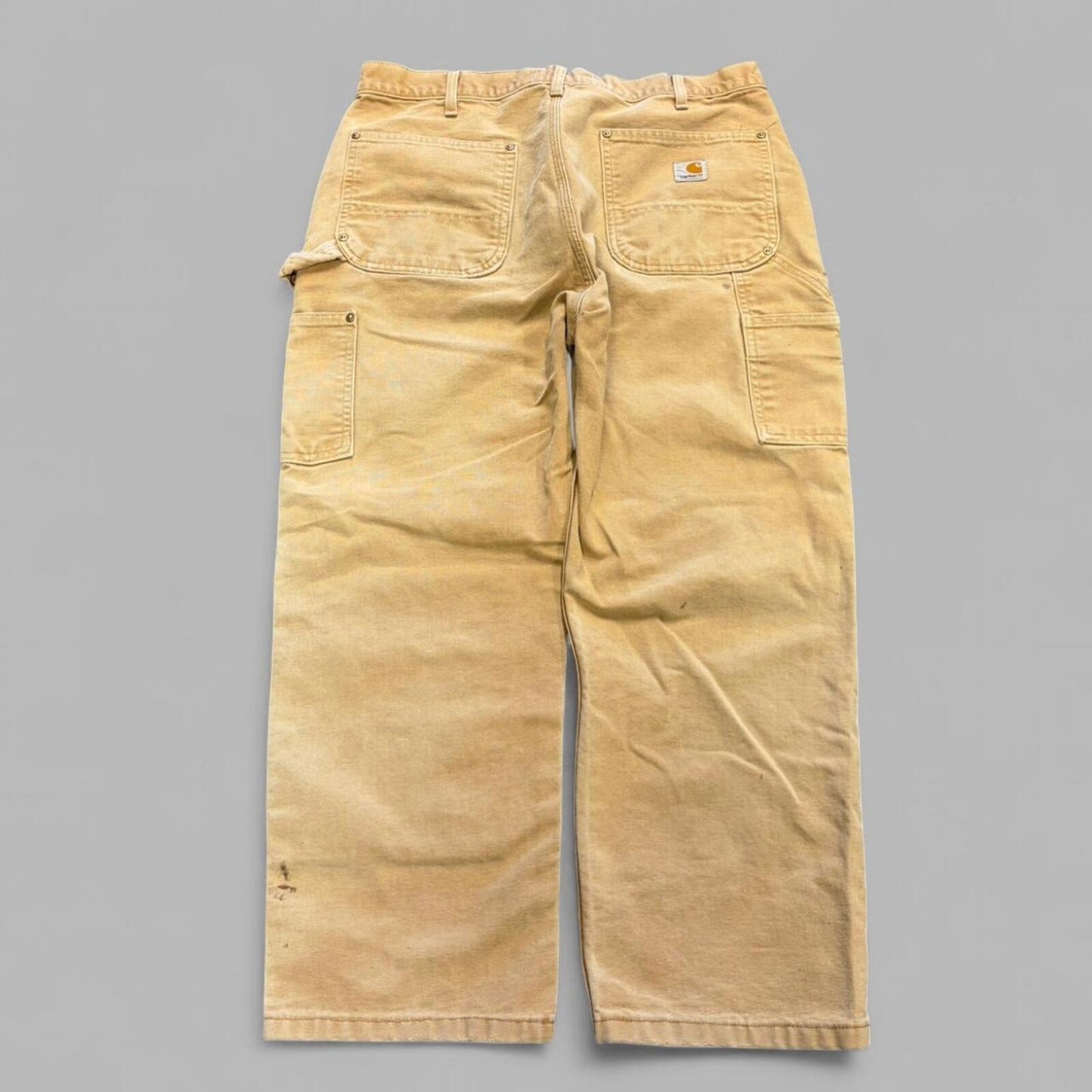 Vintage Tan Faded Carhartt Double Knees - 34
