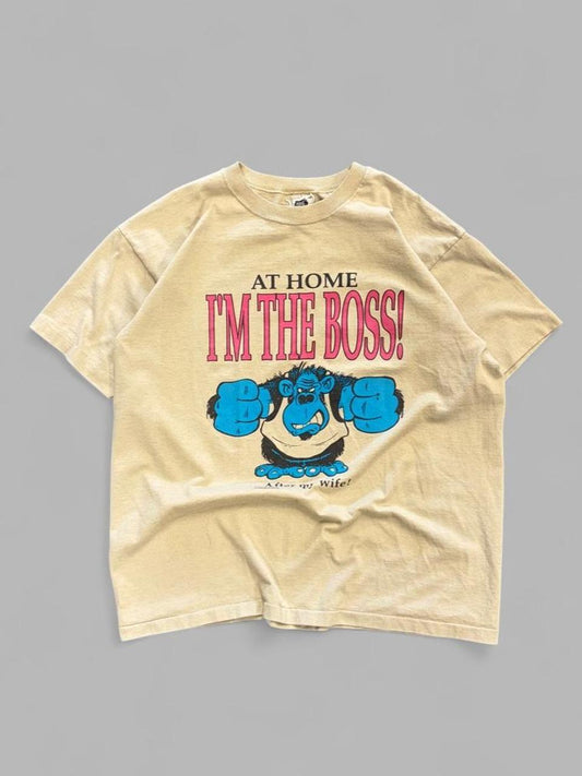 90s “I’m the Boss” Wife Humour Tee - L