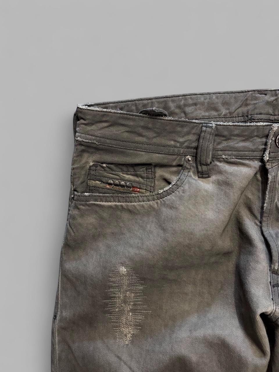 Y2K Grey Diesel Sadado “Distressed” Jeans - 36