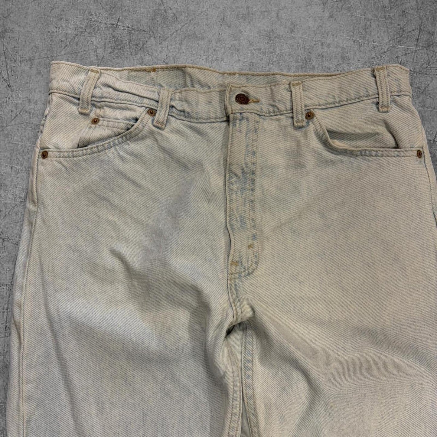 Vintage 1994 Faded Light Blue Levi 505 Orange Tab Jeans - 36
