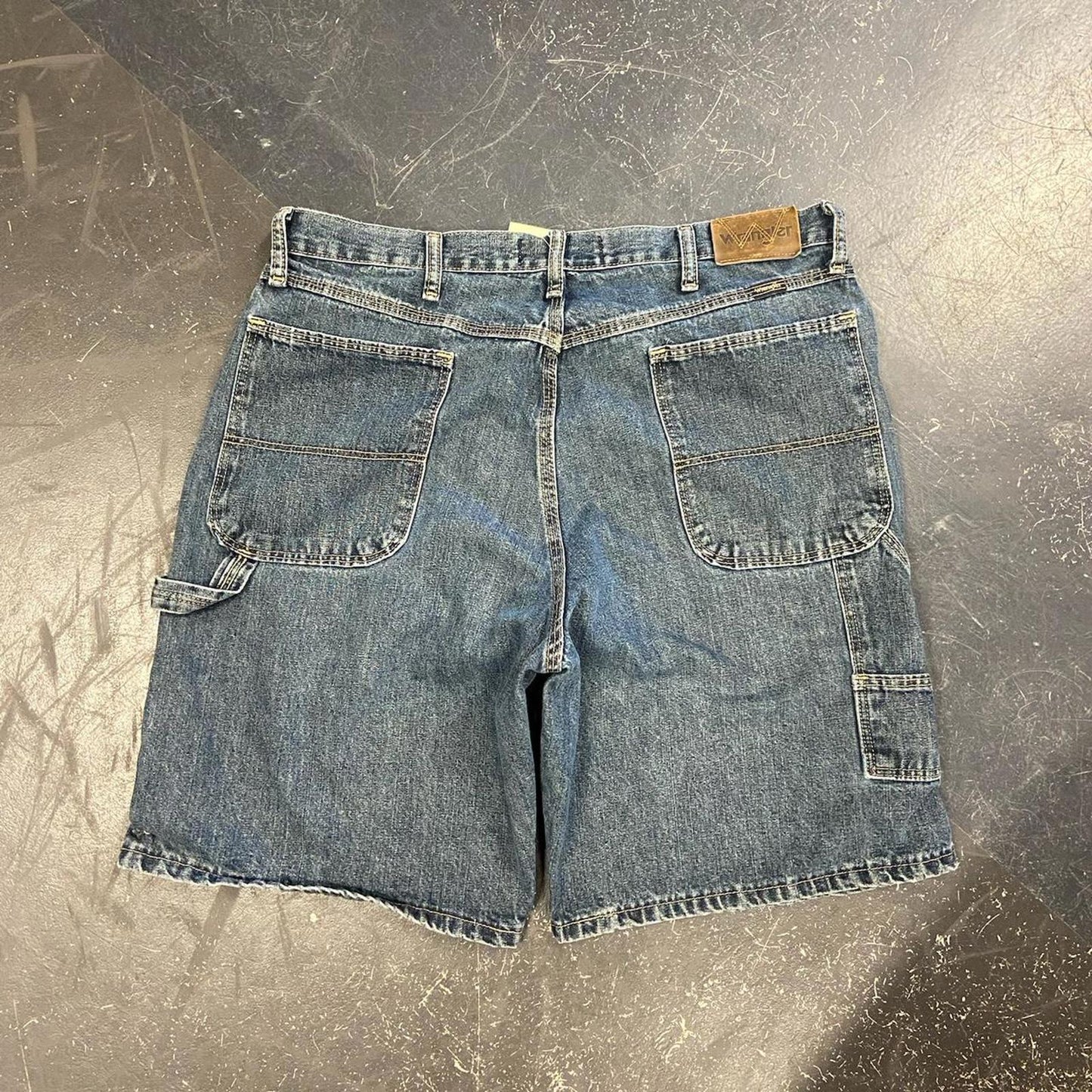 Vintage Wrangler Dark Wash Jorts - 36
