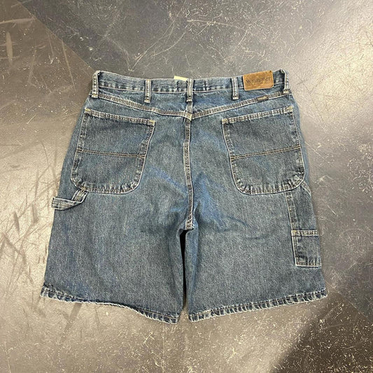 Vintage Wrangler Dark Wash Jorts - 36