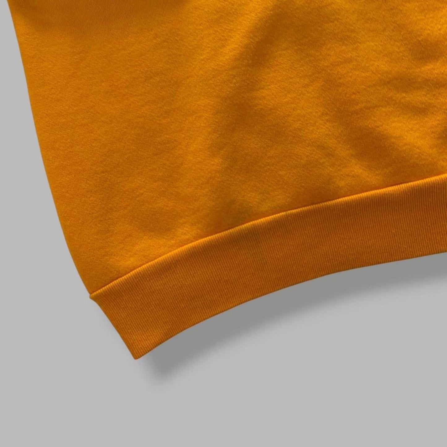 Vintage 80s Yellow Blank Hoodie - L