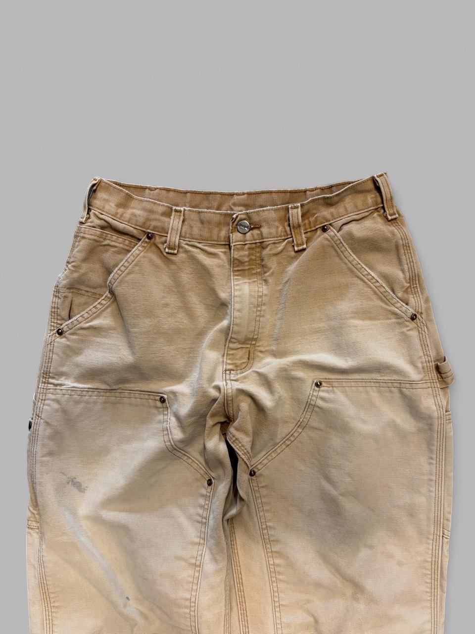 Vintage Faded Tan Hi- Vis Carhartt Double Knees - 32