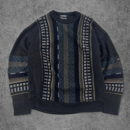 Vintage 90s Porto Cruz 3D Style Knit - L