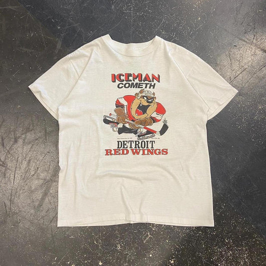 1990 Taz Detroit Redwings Tee - M