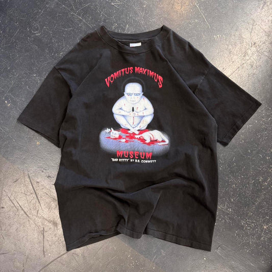 Vintage 90s ‘Bad Kitty’ Vomitus Maximus Art Tee- XL