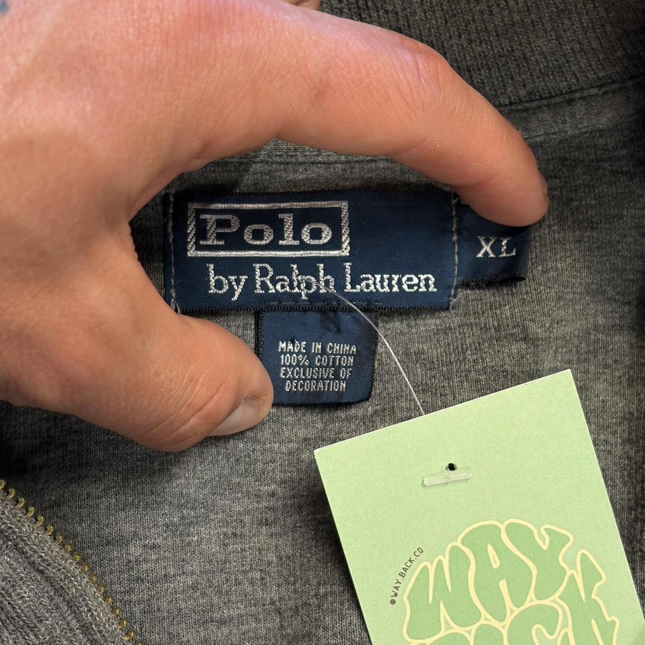 Vintage Grey Polo Ralph Lauren 1/4 Zip - XL