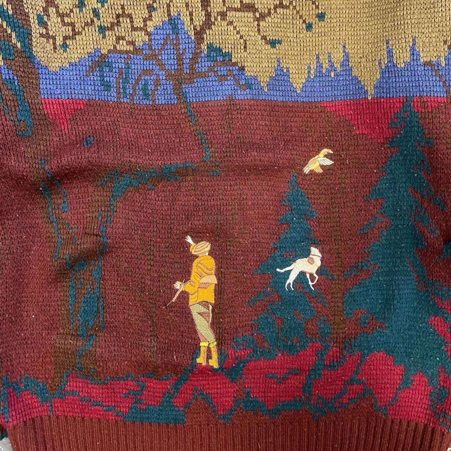 Vintage 90s Sears Duck Hunting Knit - L