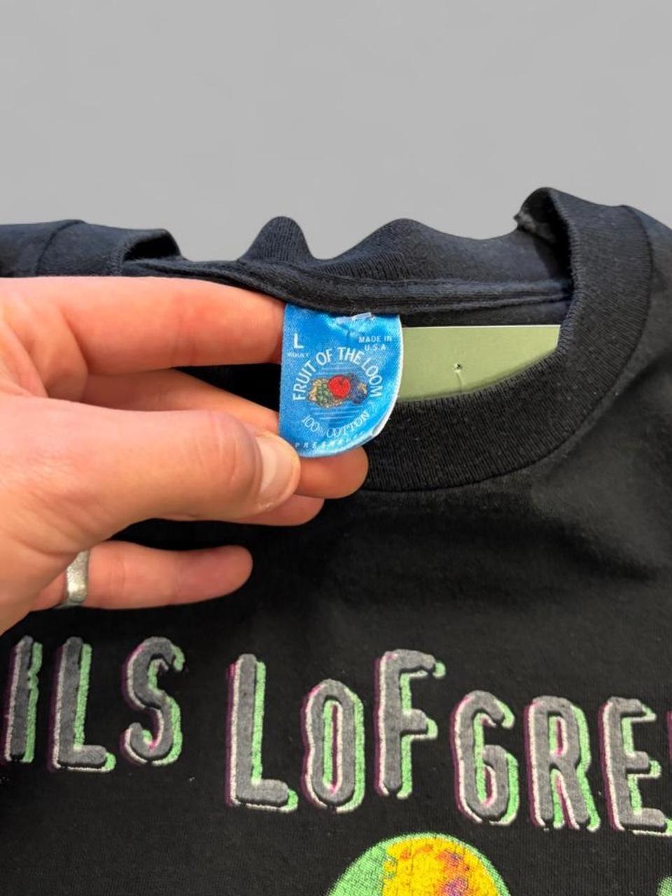 1995/96 Nils Lofgren Damages Goods Signed Tour Tee - L